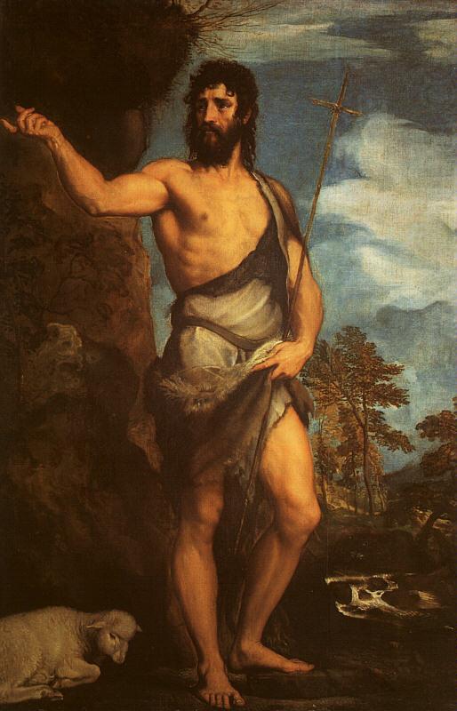  Titian St.John the Baptist china oil painting image